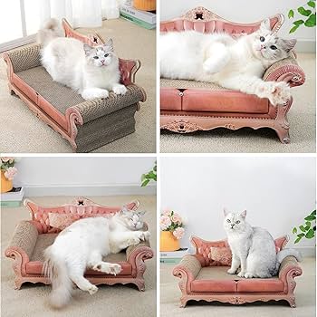 Amazon | 猫 爪研ぎ 段ボール ソファ 猫爪とぎベッド ソファ型爪
